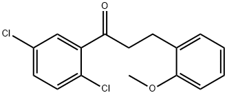 2',5'-DICHLORO-3-(2-METHOXYPHENYL)PROPIOPHENONE Structural