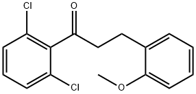 2',6'-DICHLORO-3-(2-METHOXYPHENYL)PROPIOPHENONE Structural