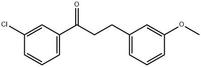 3'-CHLORO-3-(3-METHOXYPHENYL)PROPIOPHENONE Structural