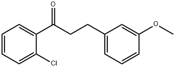 2'-CHLORO-3-(3-METHOXYPHENYL)PROPIOPHENONE Structural