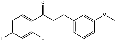 2'-CHLORO-4'-FLUORO-3-(3-METHOXYPHENYL)PROPIOPHENONE Structural