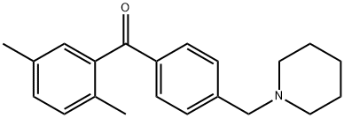 2,5-DIMETHYL-4'-PIPERIDINOMETHYL BENZOPHENONE Structural