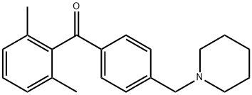 2,6-DIMETHYL-4'-PIPERIDINOMETHYL BENZOPHENONE Structural