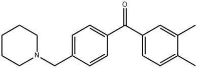 3,4-DIMETHYL-4'-PIPERIDINOMETHYL BENZOPHENONE Structural