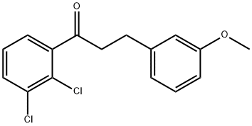 2',3'-DICHLORO-3-(3-METHOXYPHENYL)PROPIOPHENONE Structural