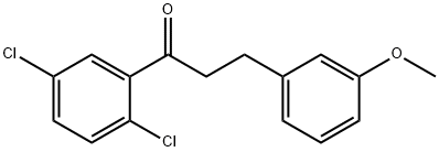 2',5'-DICHLORO-3-(3-METHOXYPHENYL)PROPIOPHENONE Structural