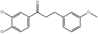 3',4'-DICHLORO-3-(3-METHOXYPHENYL)PROPIOPHENONE Structural