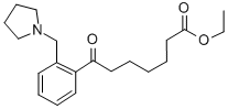 ETHYL 7-OXO-7-[2-(PYRROLIDINOMETHYL)PHENYL]HEPTANOATE Structural
