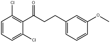 2',6'-DICHLORO-3-(3-METHOXYPHENYL)PROPIOPHENONE Structural