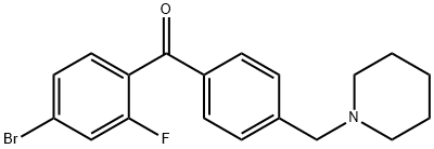 4-BROMO-2-FLUORO-4'-PIPERIDINOMETHYL BENZOPHENONE