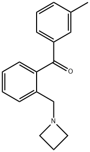 2-AZETIDINOMETHYL-3'-METHYLBENZOPHENONE Structural