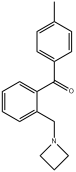 2-AZETIDINOMETHYL-4'-METHYLBENZOPHENONE Structural