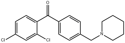 2,4-DICHLORO-4'-PIPERIDINOMETHYL BENZOPHENONE Structural