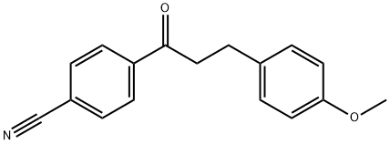 4'-CYANO-3-(4-METHOXYPHENYL)PROPIOPHENONE Structural