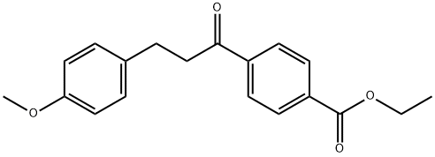 4'-CARBOETHOXY-3-(4-METHOXYPHENYL)PROPIOPHENONE Structural