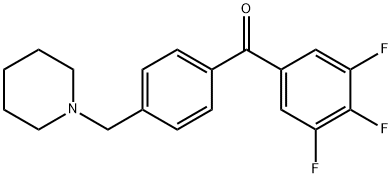 4'-PIPERIDINOMETHYL-3,4,5-TRIFLUOROBENZOPHENONE Structural