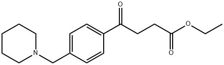 ETHYL 4-OXO-4-[4-(PIPERIDINOMETHYL)PHENYL]BUTYRATE Structural