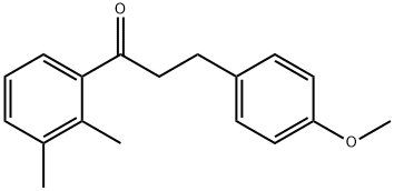 2',3'-DIMETHYL-3-(4-METHOXYPHENYL)PROPIOPHENONE Structural