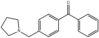 4-(PYRROLIDINOMETHYL)BENZOPHENONE Structural