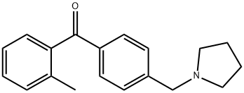 2-METHYL-4'-PYRROLIDINOMETHYL BENZOPHENONE Structural