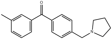 3-METHYL-4'-PYRROLIDINOMETHYL BENZOPHENONE Structural