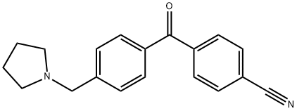 4-CYANO-4'-PYRROLIDINOMETHYL BENZOPHENONE Structural