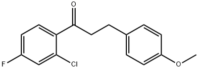 2'-CHLORO-4'-FLUORO-3-(4-METHOXYPHENYL)PROPIOPHENONE Structural