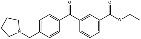 3-CARBOETHOXY-4'-PYRROLIDINOMETHYL BENZOPHENONE