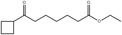 ETHYL 7-CYCLOBUTYL-7-OXOHEPTANOATE Structural