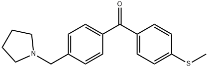 4-PYRROLIDINOMETHYL-4'-THIOMETHYLBENZOPHENONE Structural