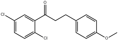 2',5'-DICHLORO-3-(4-METHOXYPHENYL)PROPIOPHENONE Structural