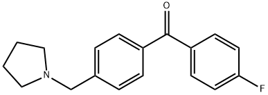 4-FLUORO-4'-PYRROLIDINOMETHYL BENZOPHENONE Structural