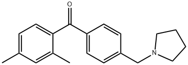 2,4-DIMETHYL-4'-PYRROLIDINOMETHYL BENZOPHENONE Structural