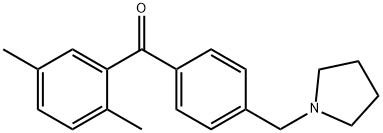 2,5-DIMETHYL-4'-PYRROLIDINOMETHYL BENZOPHENONE Structural