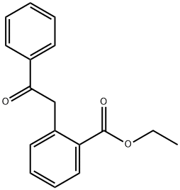 ETHYL 2-(2-OXO-2-PHENYLETHYL)BENZOATE Structural