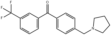 4'-PYRROLIDINOMETHYL-3-TRIFLUOROMETHYLBENZOPHENONE