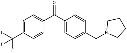 4-PYRROLIDINOMETHYL-4'-TRIFLUOROMETHYLBENZOPHENONE Structural