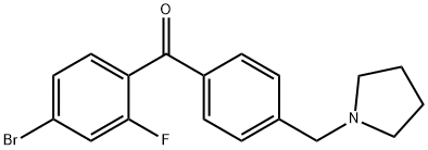 4-BROMO-2-FLUORO-4'-PYRROLIDINOMETHYL BENZOPHENONE