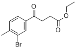 ETHYL 4-(3-BROMO-4-METHYLPHENYL)-4-OXOBUTYRATE Structural