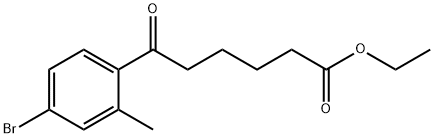 ETHYL 6-(4-BROMO-2-METHYLPHENYL)-6-OXOHEXANOATE