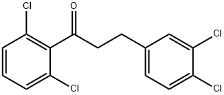 3-(3,4-DICHLOROPHENYL)-2',6'-DICHLOROPROPIOPHENONE Structural