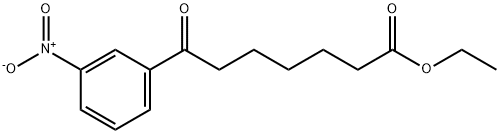 ETHYL 7-(3-NITROPHENYL)-7-OXOHEPTANOATE Structural