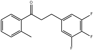 2'-METHYL-3-(3,4,5-TRIFLUOROPHENYL)PROPIOPHENONE Structural