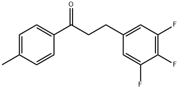 4'-METHYL-3-(3,4,5-TRIFLUOROPHENYL)PROPIOPHENONE Structural