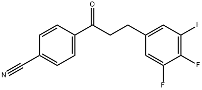 4'-CYANO-3-(3,4,5-TRIFLUOROPHENYL)PROPIOPHENONE Structural