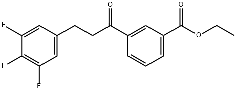 3'-CARBOETHOXY-3-(3,4,5-TRIFLUOROPHENYL)PROPIOPHENONE Structural