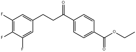 4'-CARBOETHOXY-3-(3,4,5-TRIFLUOROPHENYL)PROPIOPHENONE Structural