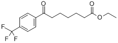 ETHYL 7-OXO-7-(4-TRIFLUOROMETHYLPHENYL)HEPTANOATE Structural