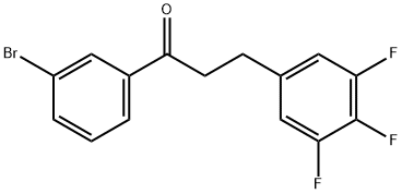 3'-BROMO-3-(3,4,5-TRIFLUOROPHENYL)PROPIOPHENONE Structural