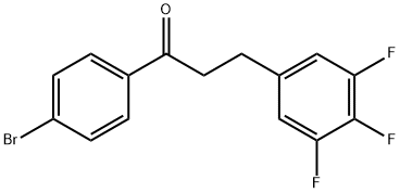 4'-BROMO-3-(3,4,5-TRIFLUOROPHENYL)PROPIOPHENONE Structural